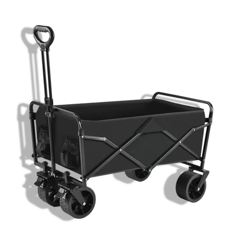 

Heavy duty 4 wheel trolley Foldable lockable Bulk transport Airport warehouse Storage transport trolley