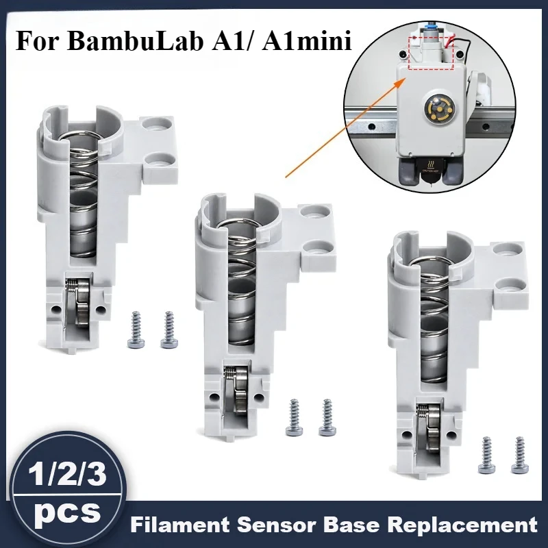 Filament Sensor Base Replacement for BambuLab A1/A1 Mini Extruder Unit Fixed Base Used To Hall Board and Filament Hub 3D Printer
