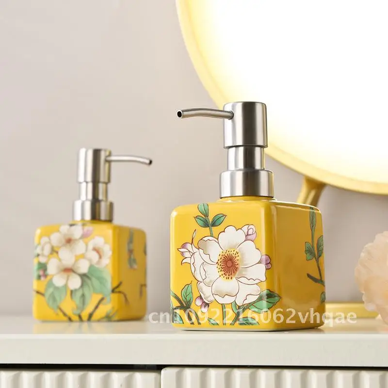 

200 мл шампунь гель для душа дозатор лосьона керамический дозатор мыла насос из нержавеющей стали бутылка для мытья рук