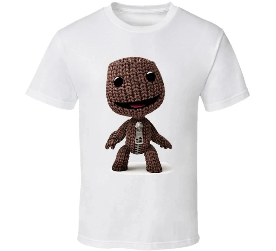Little Big Planet Classic Electronic Game 3D Printed Men's and Women's T-shirt Shirt Protagonist Sackboy Round Neck Unisex Top