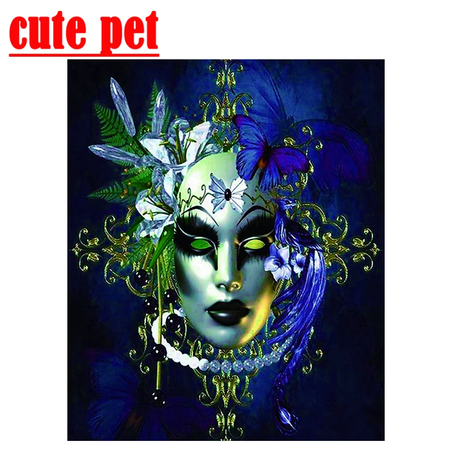 

The masked lady diy Home Wall 3d figure diy Diamond Painting Kit, diamonds paintings for home decor Mosaic