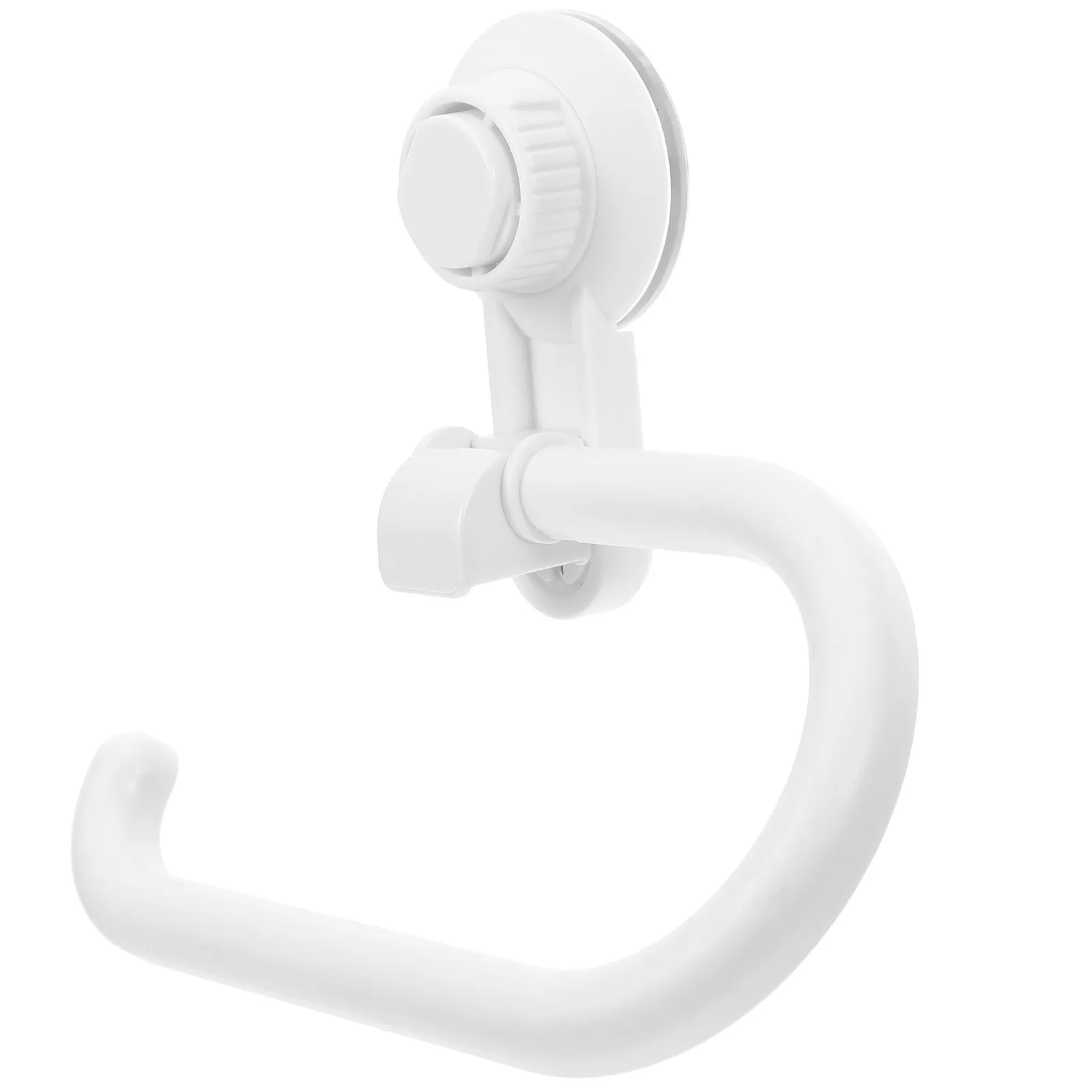 No Drill Suction Cup Toilet Paper Holder Bathroom Tissue Dispenser Rotatable Moistureproof Wall Mounted Organizer for Ceramic view 5