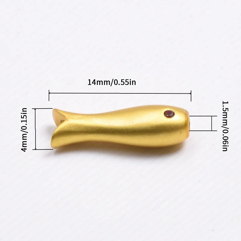 [YU] 10 قطعة الفولاذ المقاوم للصدأ الأسماك الخرز السحر فاصل فضفاض الخرز لصنع المجوهرات الحرف اليدوية سوار ذاتي الصنع إكسسوارات السائبة