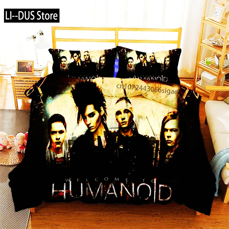 

Rock Band Tokio Hotel3D Print Bedding Set Duvet Covers Pillowcases One Piece Comforter Bedding Sets Bedclothes Bed K581