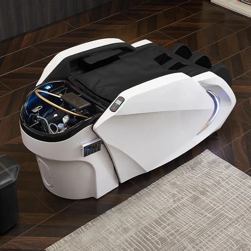 

Light and intelligent electric shampoo bed for hairdressing room, for Thai fumigation head treatment