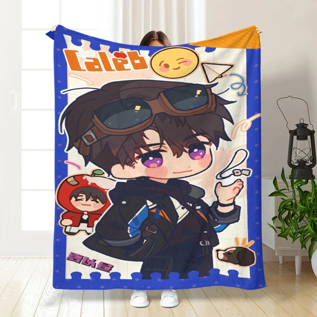 الحب والفضاء العميق أنيمي نفس الفانيلا بطانية مكتب قيلولة بطانية الربيع والخريف تكييف الهواء بطانية