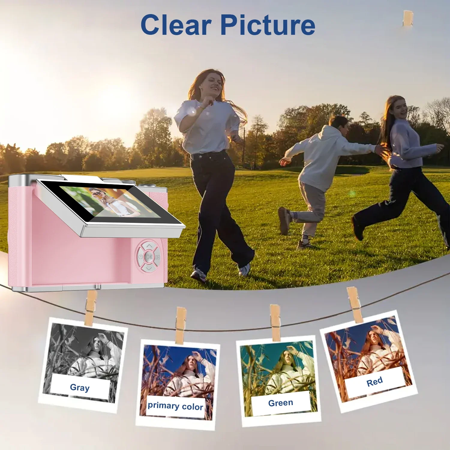 Digital camera，high-definition camera suitable for photography，video recording，autofocus，high-definition pixel camera，anti shake