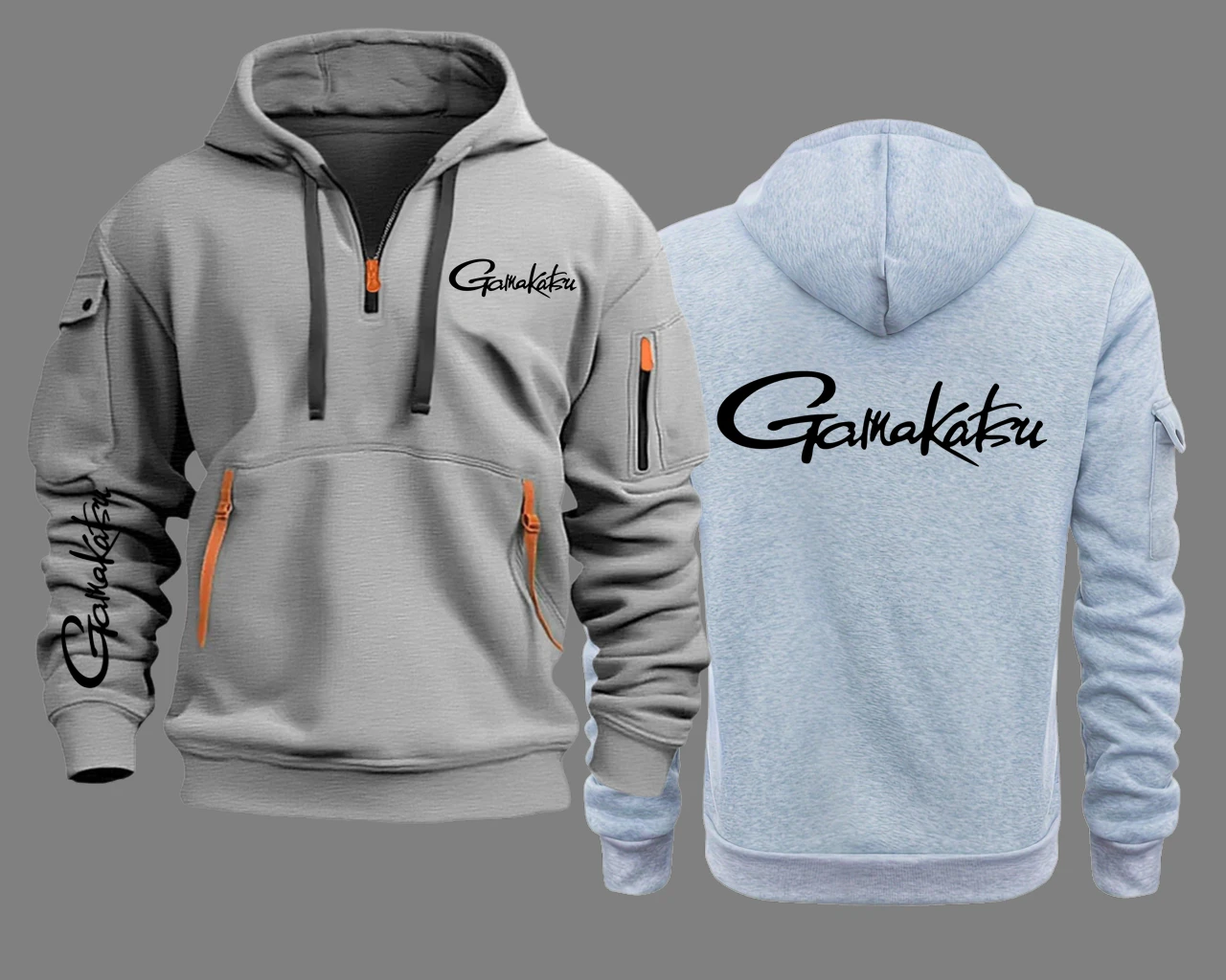 الحب الصيد Gamakatsu شبه البريدي مقنعين هوديي Just Fish It هوديس البلوفرات بلوزات الرجال هوديس البلوز الذكور #6