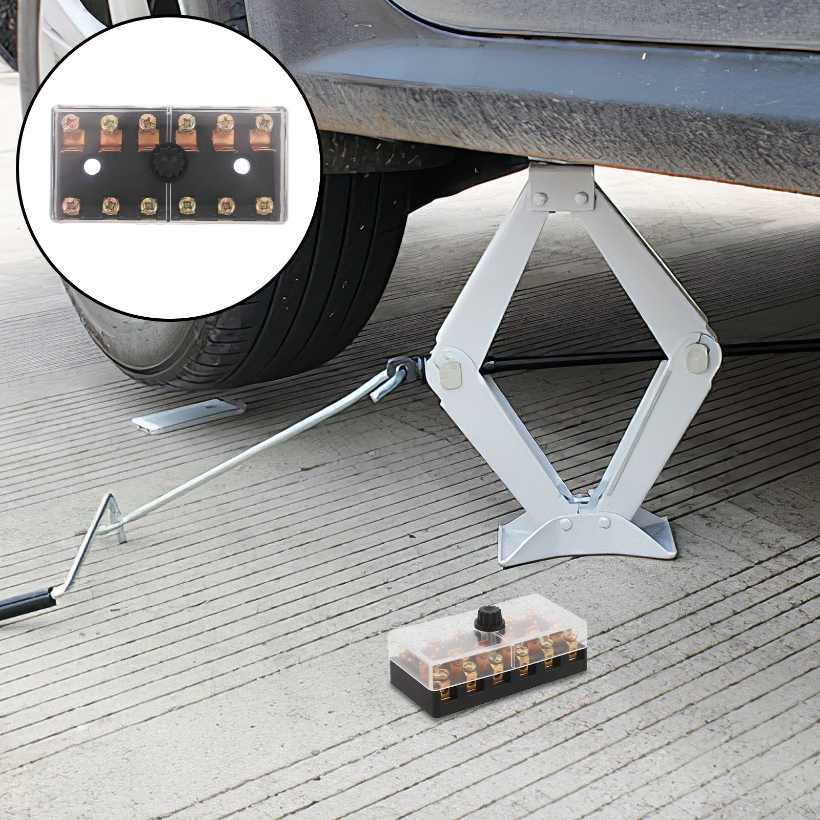 

6 Way Automotive Fuse Block 6x30mm Electrical Distribution Box Mini Terminal for Car Rv Boat Fuse Holder Automobile Fuses