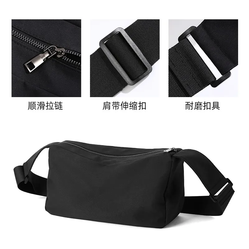 Men Messenger Bag 11inch iPad Oxford Waterproof Zipper Anti-theft High Capacity Outdoor Sport Daily Sling Bag for Youth