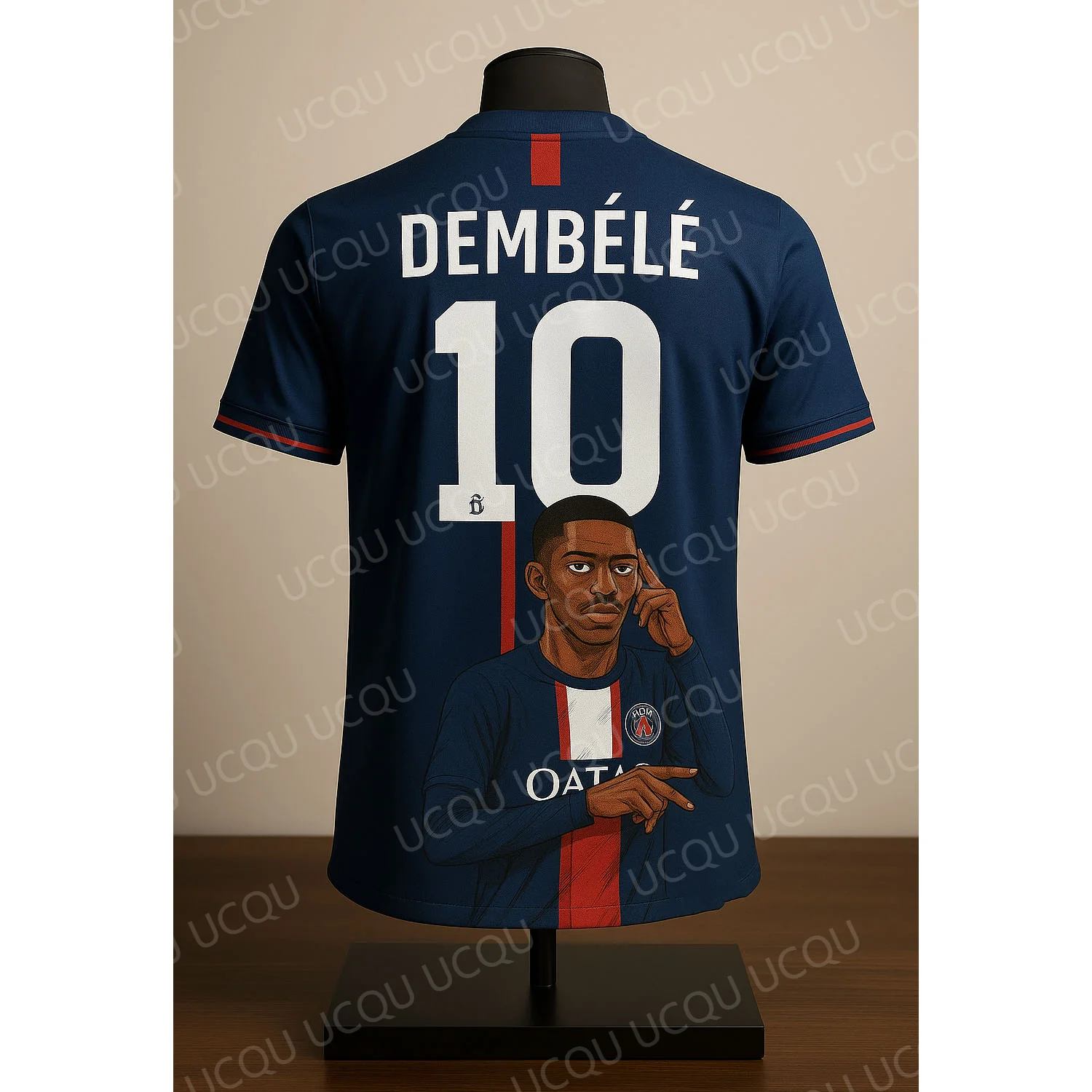 

UCL Dembélé 10 Cartoon characters Football Jersey 3D Printed Shirt Fanwear Limited Edition Streetwear Style