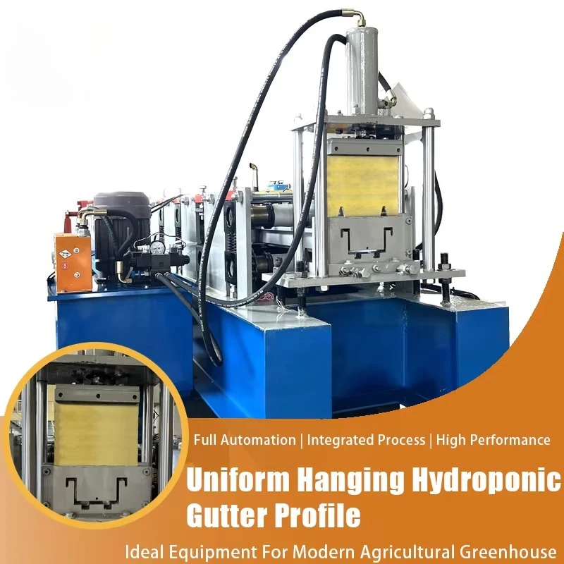 High definition automatic greenhouse suspended strawberry planting trough roller forming machine OEM ODM customization