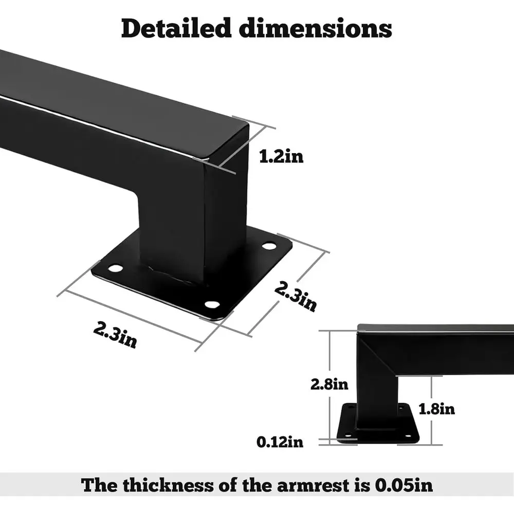 قضبان يدوية للدرج المعدني الأسود بطول 11 قدمًا - حديد مطاوع حديث، مثبتة على الحائط الصناعي للأعلى والشرفة والسطح