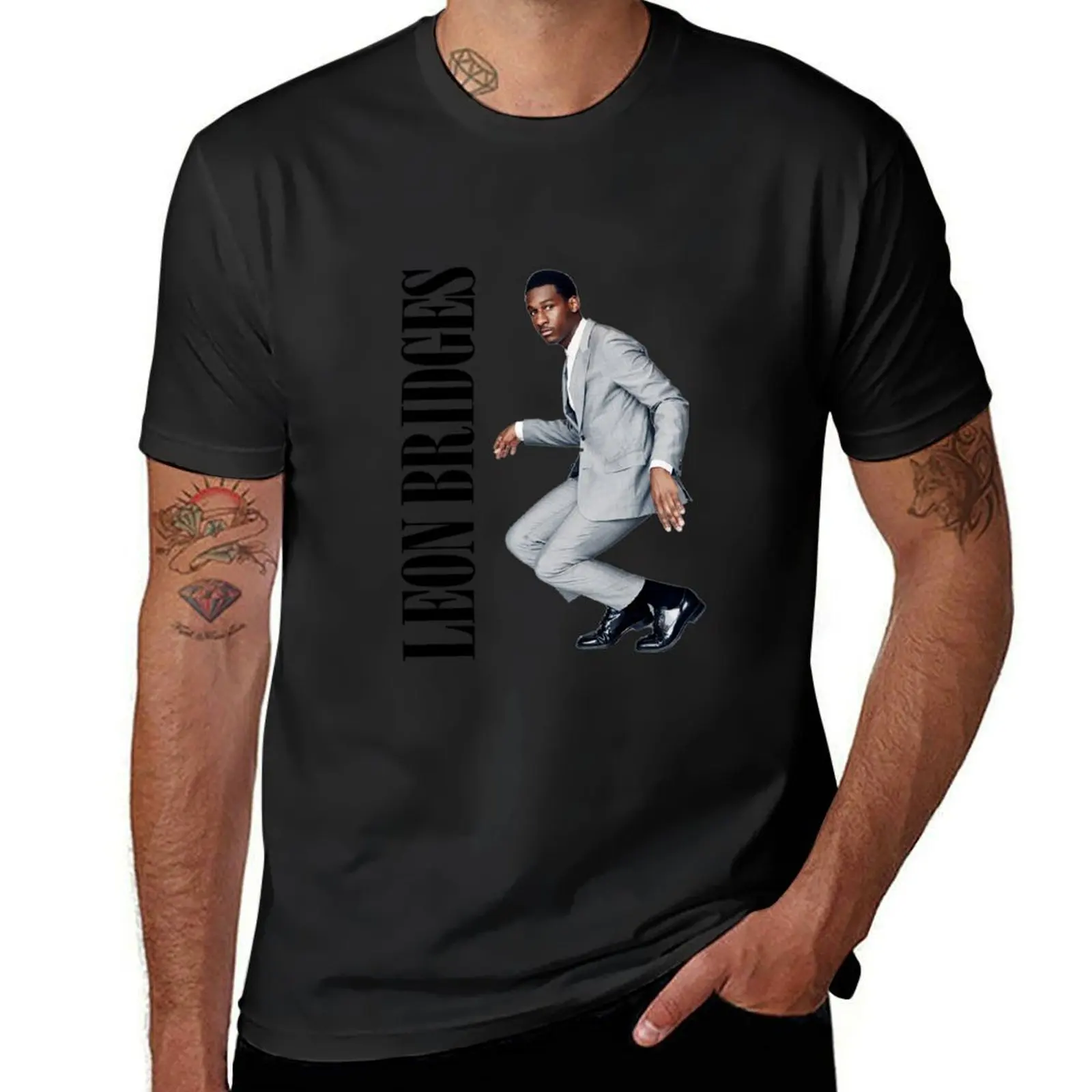 

HITS LEON BRIDGES LIVE 2016 ESTR02 T-Shirt customizeds animal prinfor boys mens clothes