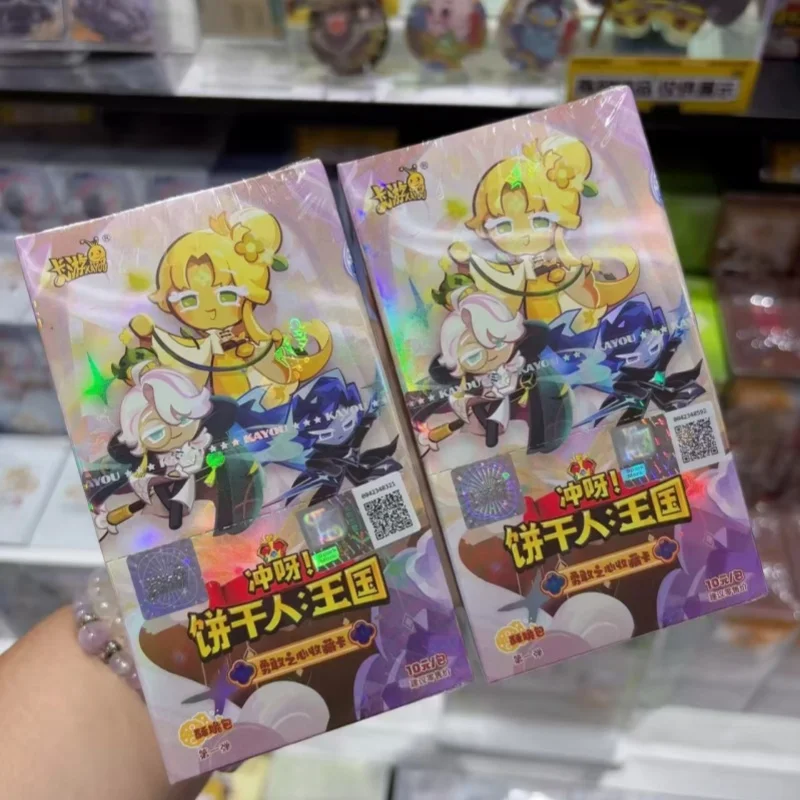 Kayou Genuine Cookie Run: Kingdom Cards Braveheart Chapter Crispy Pack Escape The Oven Adventure Anime Collection Cards Gift Toy