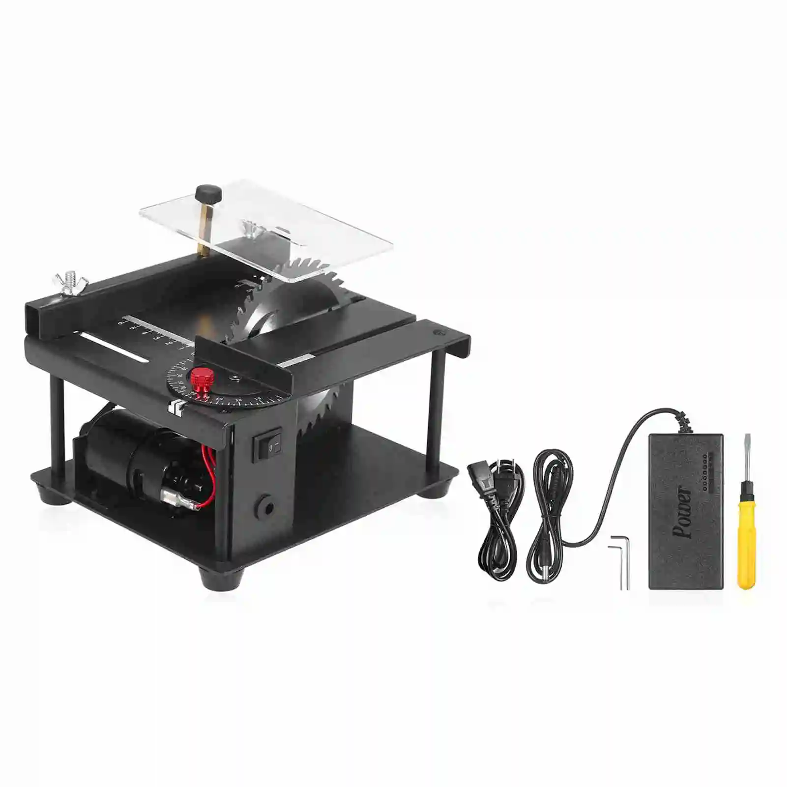 

110-240V Multi-Functional Table Saw Desktop Saw Cutter Electric Cutting Machine with Saw Blade -Speed Angle Adjus