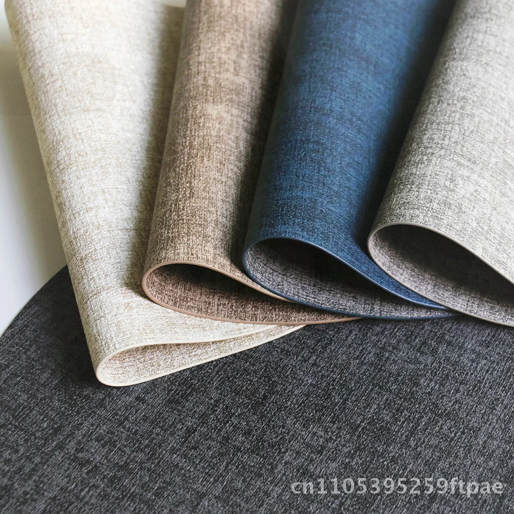 Luxury Leather Placemat Oval Waterproof Oil-proof Heat-Insulated Dining Table Mat for Hotel Restaurant Dark Gray Light Gray