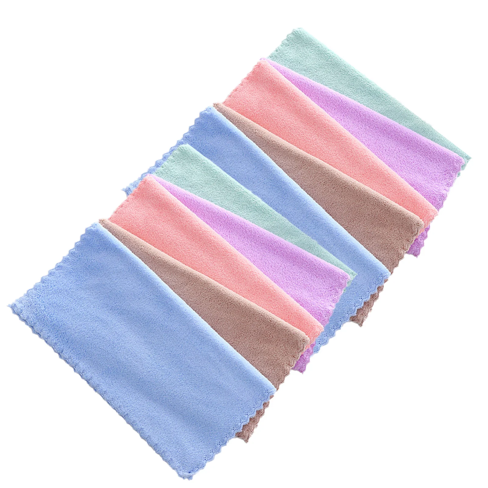 

10Pcs Microfiber Makeup Remover Cloth Facial Towel Set Gentle Exfoliating Face Wash Cloths for Women Daily Clean Routine