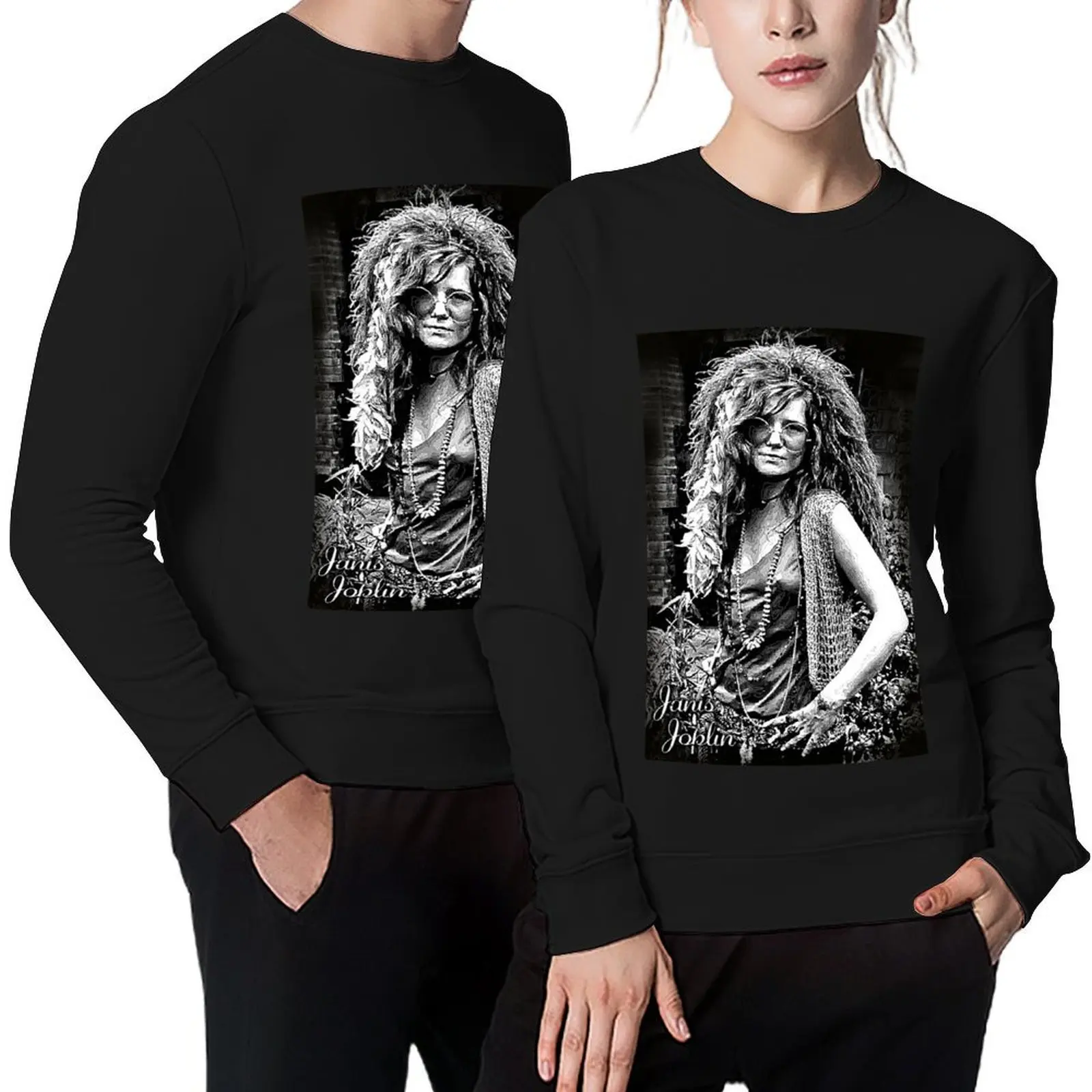 

Janis Joplin Pullover men's autumn clothes japanese style tracksuits men's clothing pullover