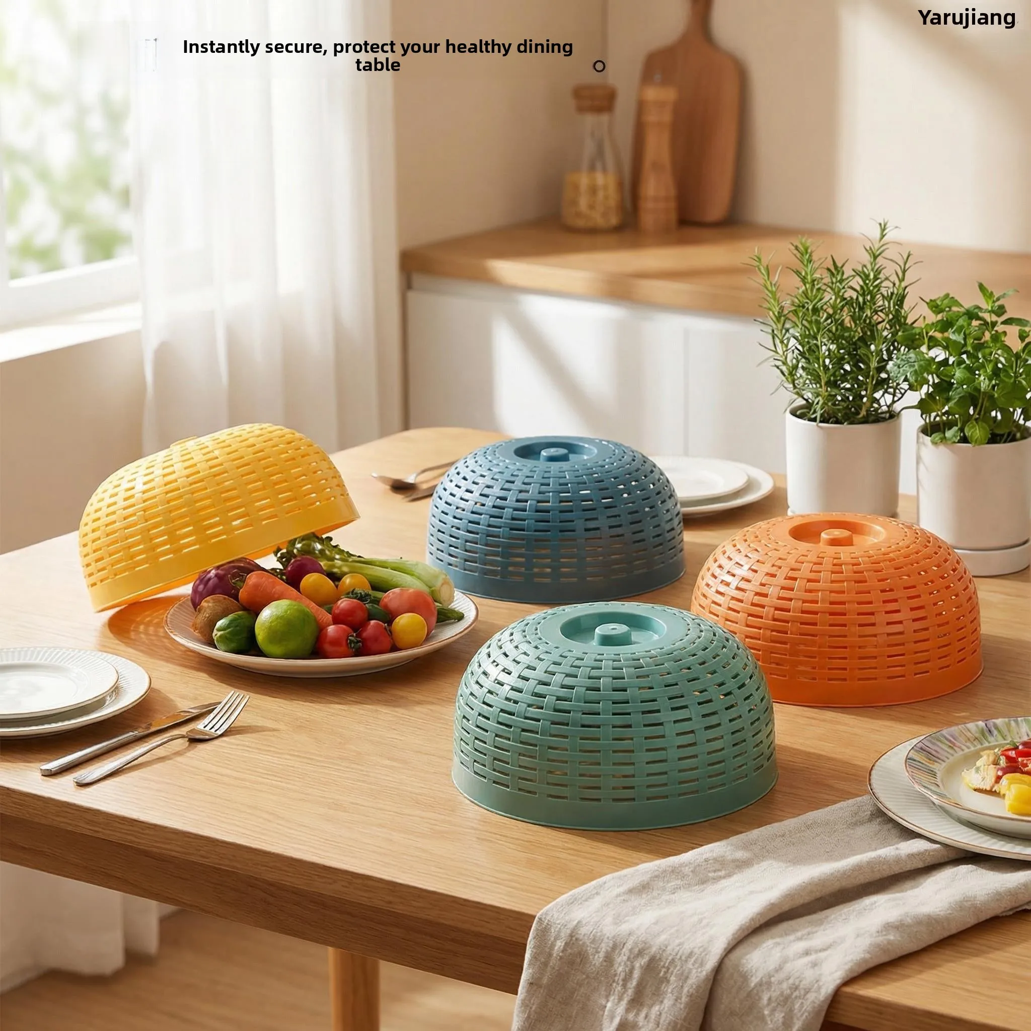 

2026 New Anti-Fly Food Cover Kitchen Home Use Leftovers Table Cover Breathable Fly Proof Kitchen Table Cover Country Style