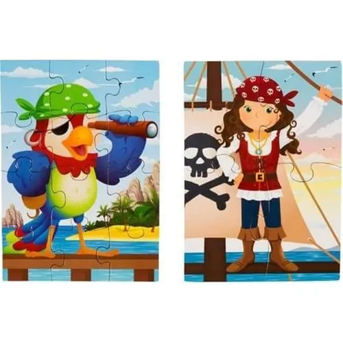 Eolo 4 Piece Jigsaw Puzzle-Cute Pirates