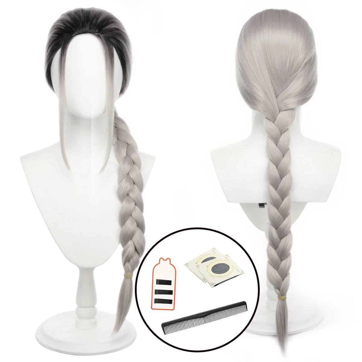 

Cosplay Gokurakugai Anime Tao Cosplay Wig Braided Hair Rose Net Synthetic Fiber Adjustable Size Heat Resistant Halloween Party