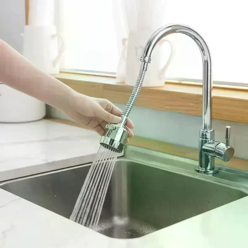 

2/3 Modes Faucet Filter Adapter 360° Rotating Anti Splash Kitchen Faucet Extender Universal Spray Water Saving Tap Nozzle