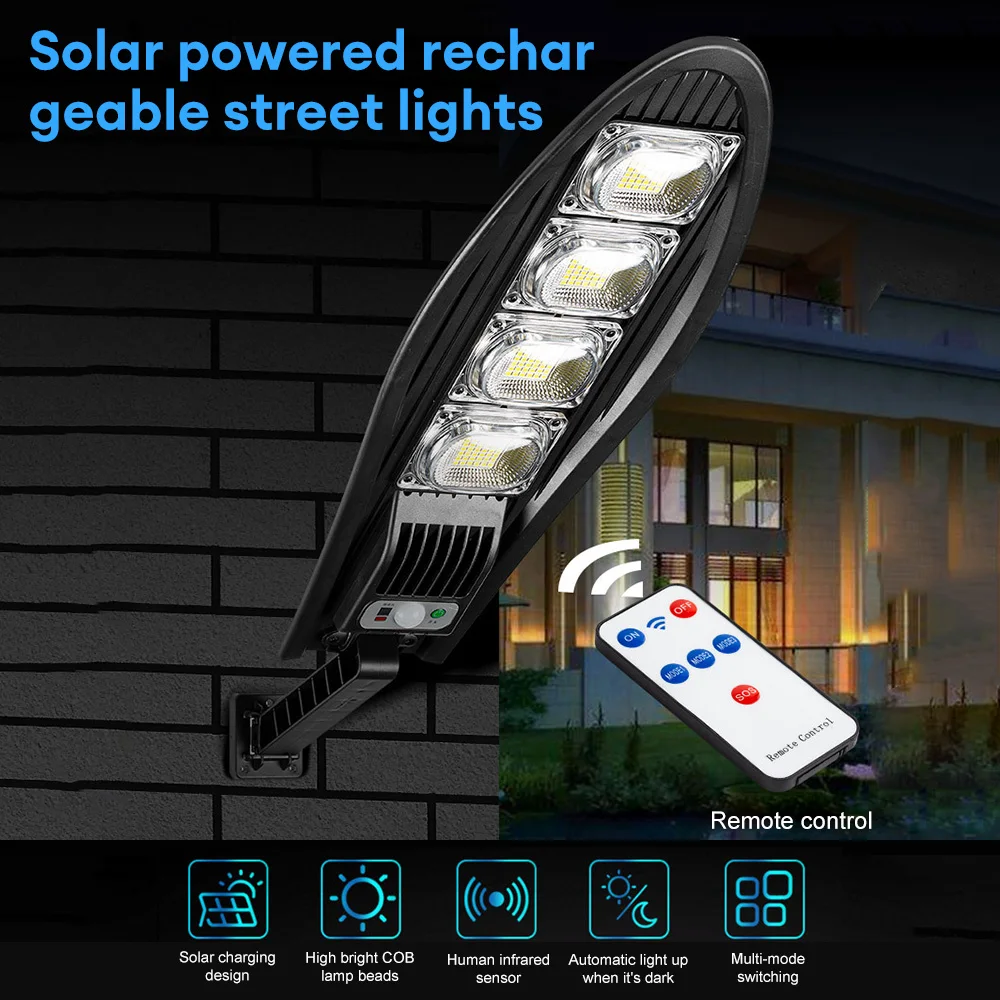 42/84/126LED Luz de Rua Solar Impermeável Ao Ar Livre LED Luz Solar Para Parede Jardim Ângulo Ajustável Lâmpada Solar Built-in Bateria