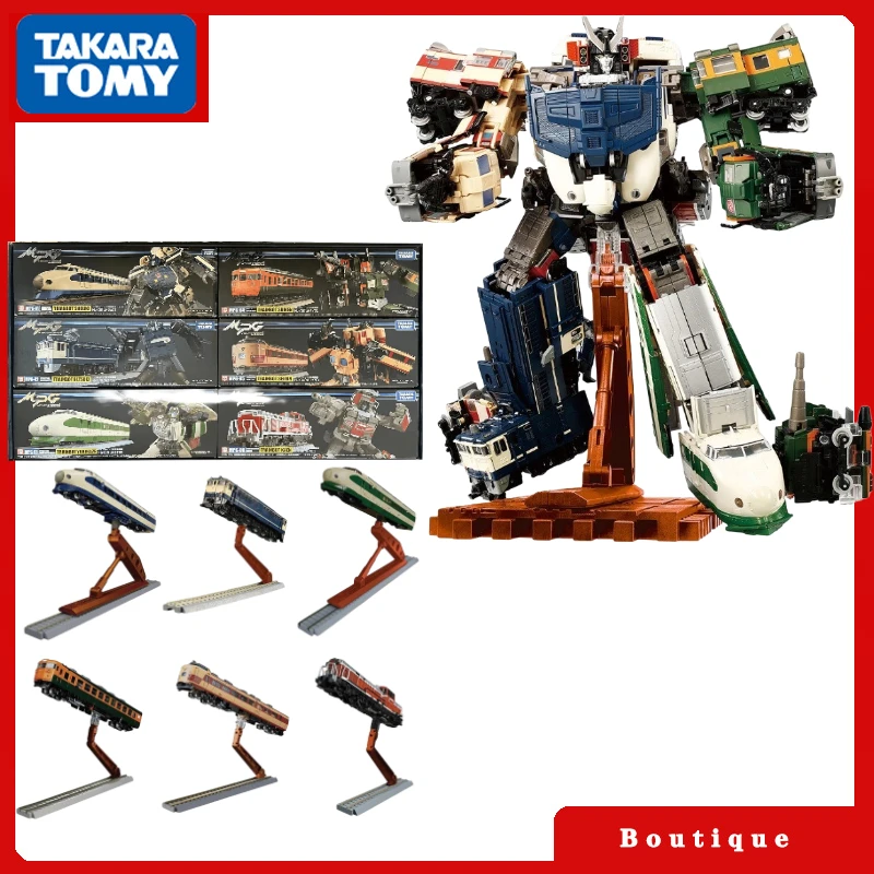 

In Stock Transformers Toys Masterpiece MPG01-06 Trainbot Shouki Getsuei Suiken Seizan Kaen Action Figures Hobbies Collectible