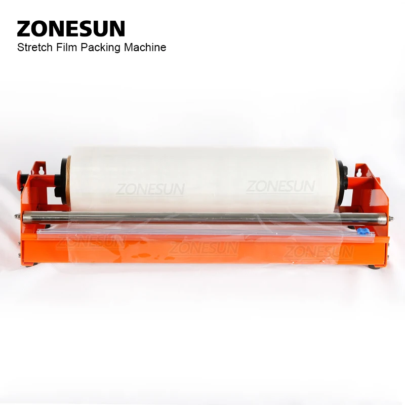 ZONESUN Manual Stretch Film Dispenser Cling Film Wrapping Machine for Food Product Packaging Equipment