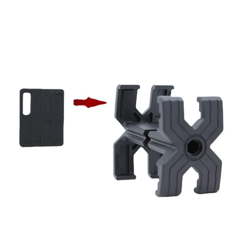 Clip di collegamento accoppiatore per caricatore doppio fucile per pistola giocattolo 5.56 M4 AR15 Airsoft Mag morsetto per connettore parallelo accessorio per pistola giocattolo