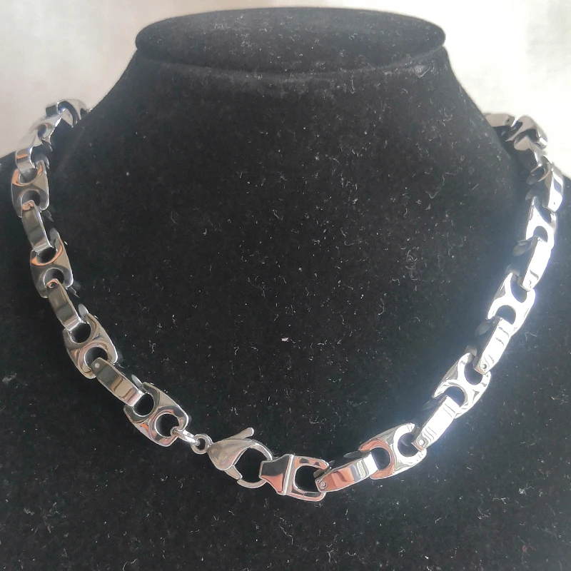 Vary length 18''-30'' 10mm width men scratch proof tungsten necklace