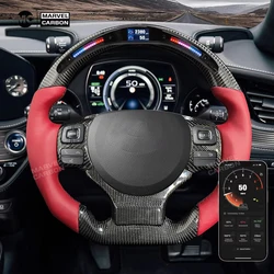 Carbon Fiber LED Steering Wheel for Lexus IS 100% Pure Carbon Fiber Customized Steering Wheel