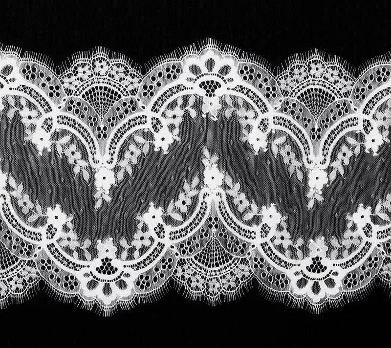 (3M/Lot) French Lace Trim Embroidery Eyelash Lace DIY Accessories Needle Work Chantilly Lace DIY Lingerie lace