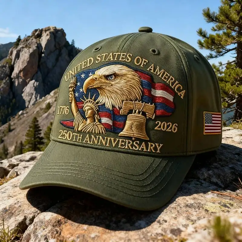 

Кепка на 250-летие США, регулируемая патриотическая бейсболка, шляпа дальнобойщика на 250-летие США, уличная шляпа дальнобойщика для мужчин и женщин