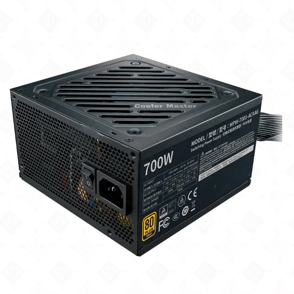 Imagem -02 - Cooler Master 700w sem Módulo Nível de Entrada 80 Plus Ouro Atx Unidade de Fonte de Alimentação Tensão de Entrada 100240v Sinal de Alimentação 100150 ms G700