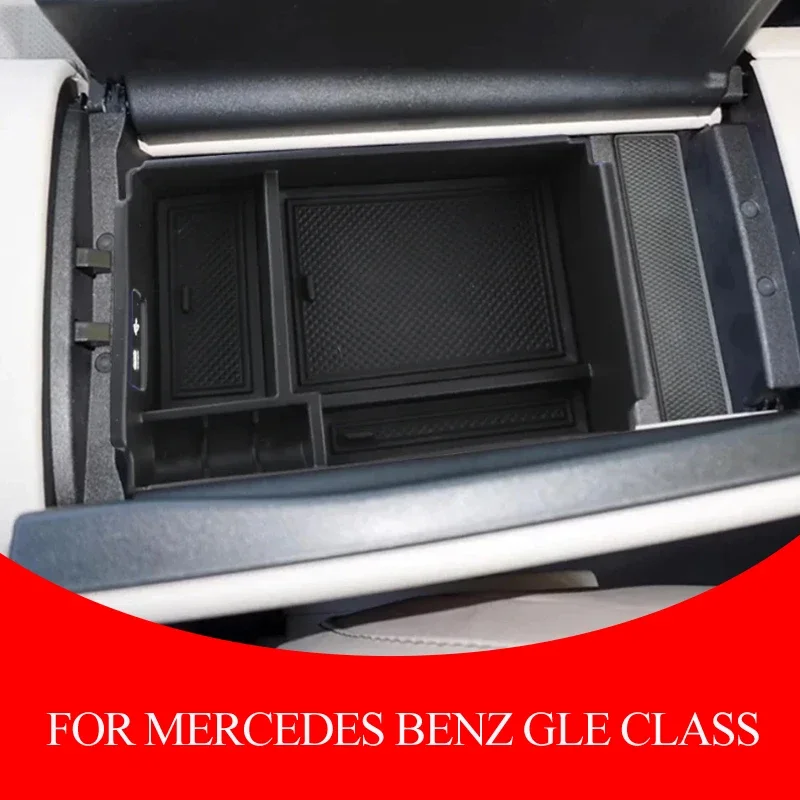 Central armrest storage box storage tray accessories For Mercedes Benz GLE Class W167 V167 350 450 400d 2020-2024