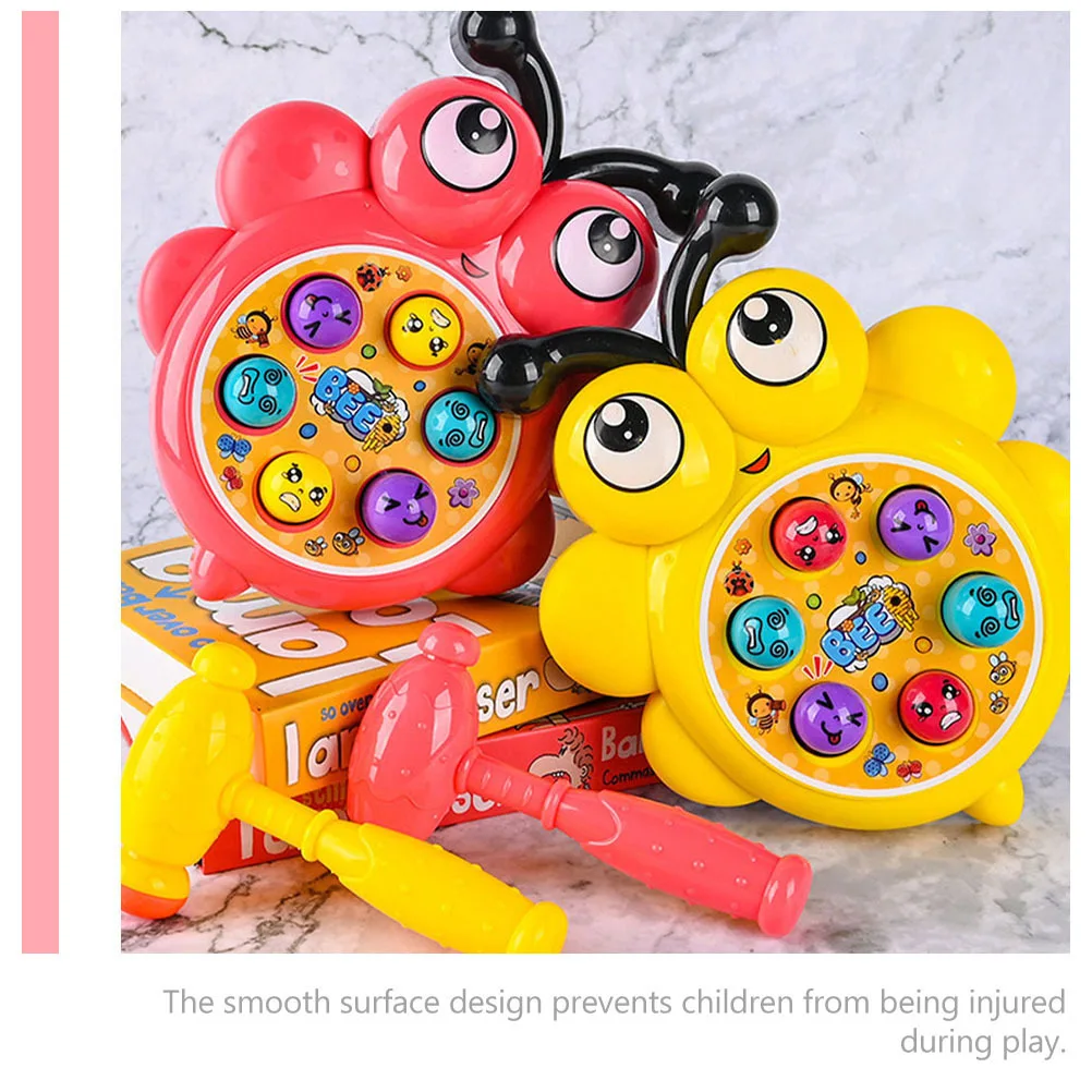 

1 set 1 Set Plastic Mole Attack Game For Educational Hammering Plaything Beating Mole Home Park School Use Cartoon Design