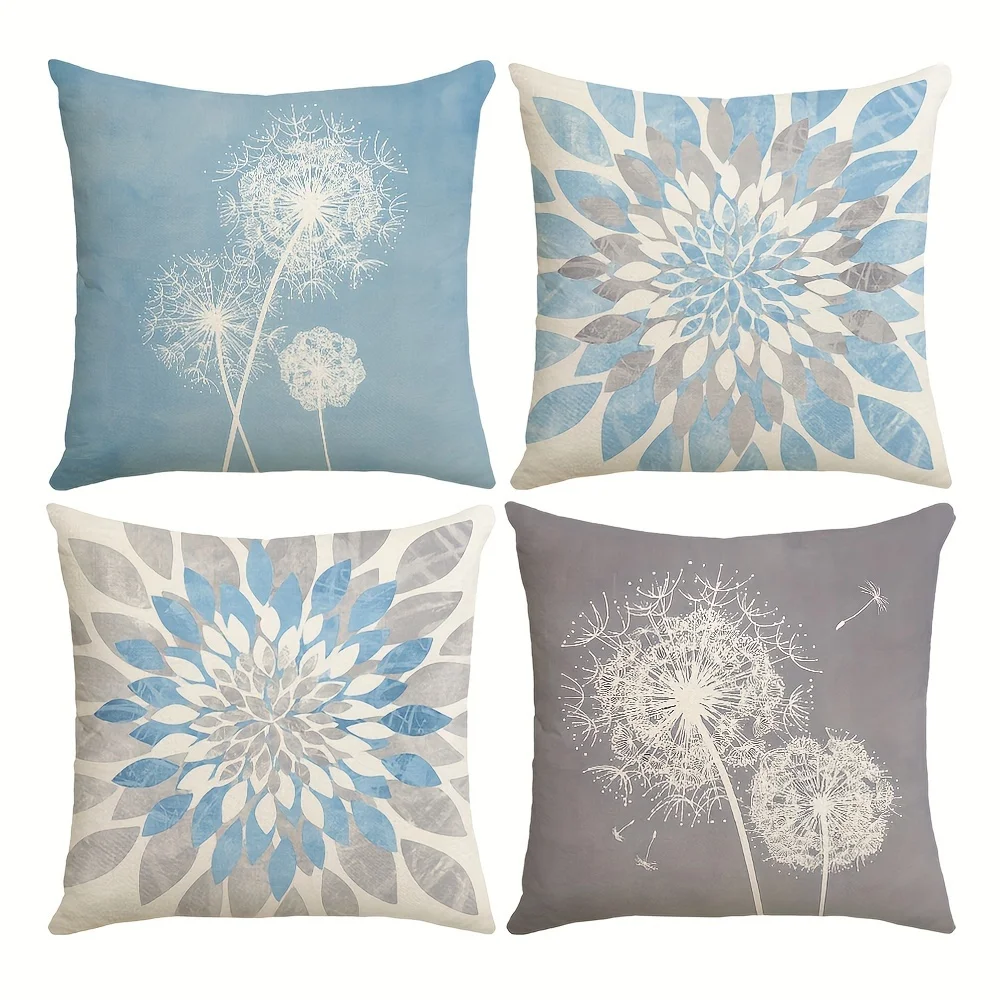 1/4pcs Floral Patterned Pillowcases for Stylish Decor Sofa cushion cover home bedroom room decoration