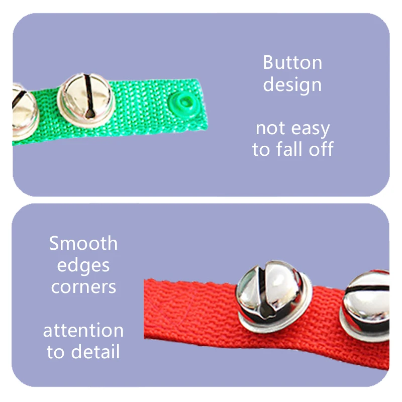 1 คู่สีเขียวริบบิ้นโลหะกระดิ่งสร้อยข้อมือสำหรับผู้ใหญ่เต้นรำท้องเวทีอุปกรณ์เสริมแฟชั่นเคลียร์เมโลดี้แบบพกพา TMZ