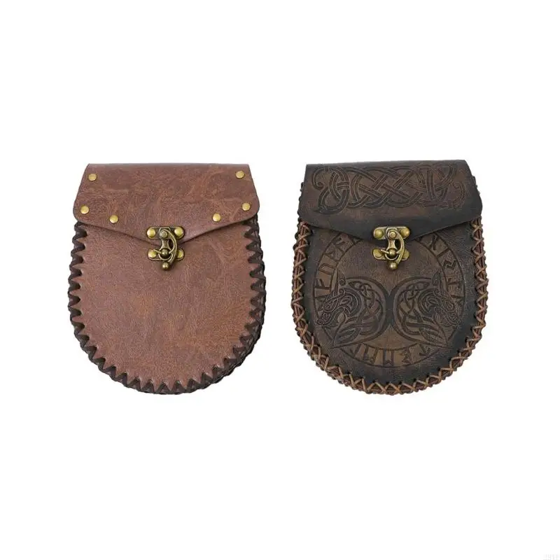 

2025 New Retro Roleplay Accessory PU Coin Purse With Metal Clip For Cosplay Event