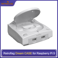 RetroFlag Dream Case for Raspberry Pi5, SD Card Slot, USB, LAN and Improved HDMI Ports, Enhanced Cooling System and Reset Button