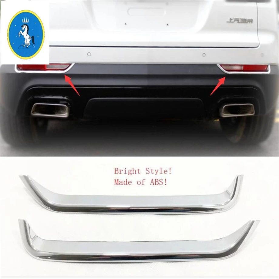 

Car Rear Tail Bumper Fog Lights Lamps Foglight Eyelid Eyebrow Stripes Cover Trim For Cadillac XT4 2019 - 2022 Chrome Accessories