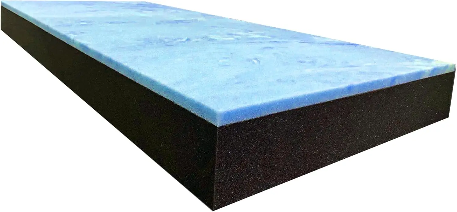 

8' x 40' x 84' Bunk Mattress, Gel Memory Foam on High Density Charcoal, RV MattrReplacement Variety, Cover Not Included