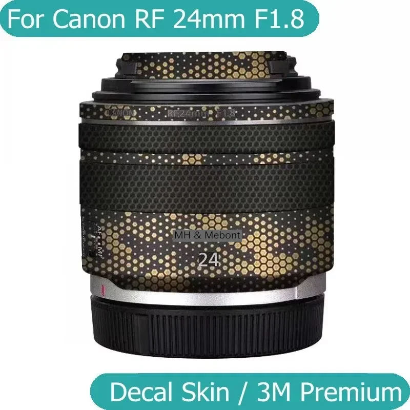 For Canon RF 24 1.8 Decal Skin Vinyl Wrap Film Lens Body Protective Sticker Coat RF24 RF24MM RF 24mm F1.8 STM RF24mmF1.8