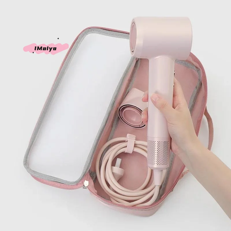 Picture 4: M-Hair Dryer Carrying Case Curling Iron Straightener Storage Case Large Capacity Clear Window Storage Bag Portable Travel Case