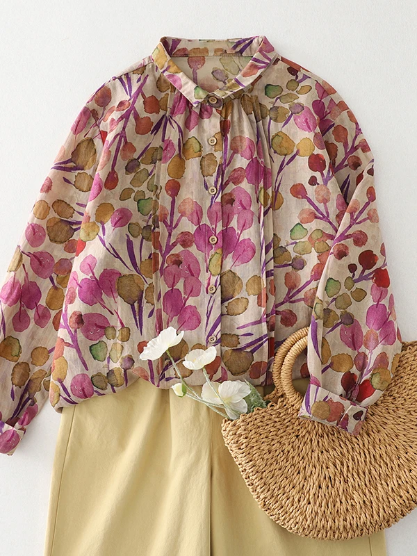 

Ele round Ne Printed irt Women's plus Size Faionable Design Versatile Sweet Aosphere Spring Breathable Casual irt