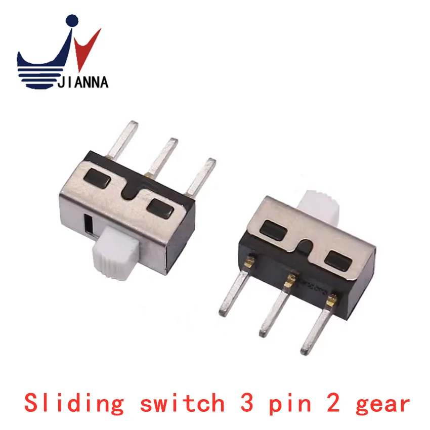 Sliding switch 3-pin SMT patch 2-speed horizontal toggle switch SS-12D10 G3.5 switch port