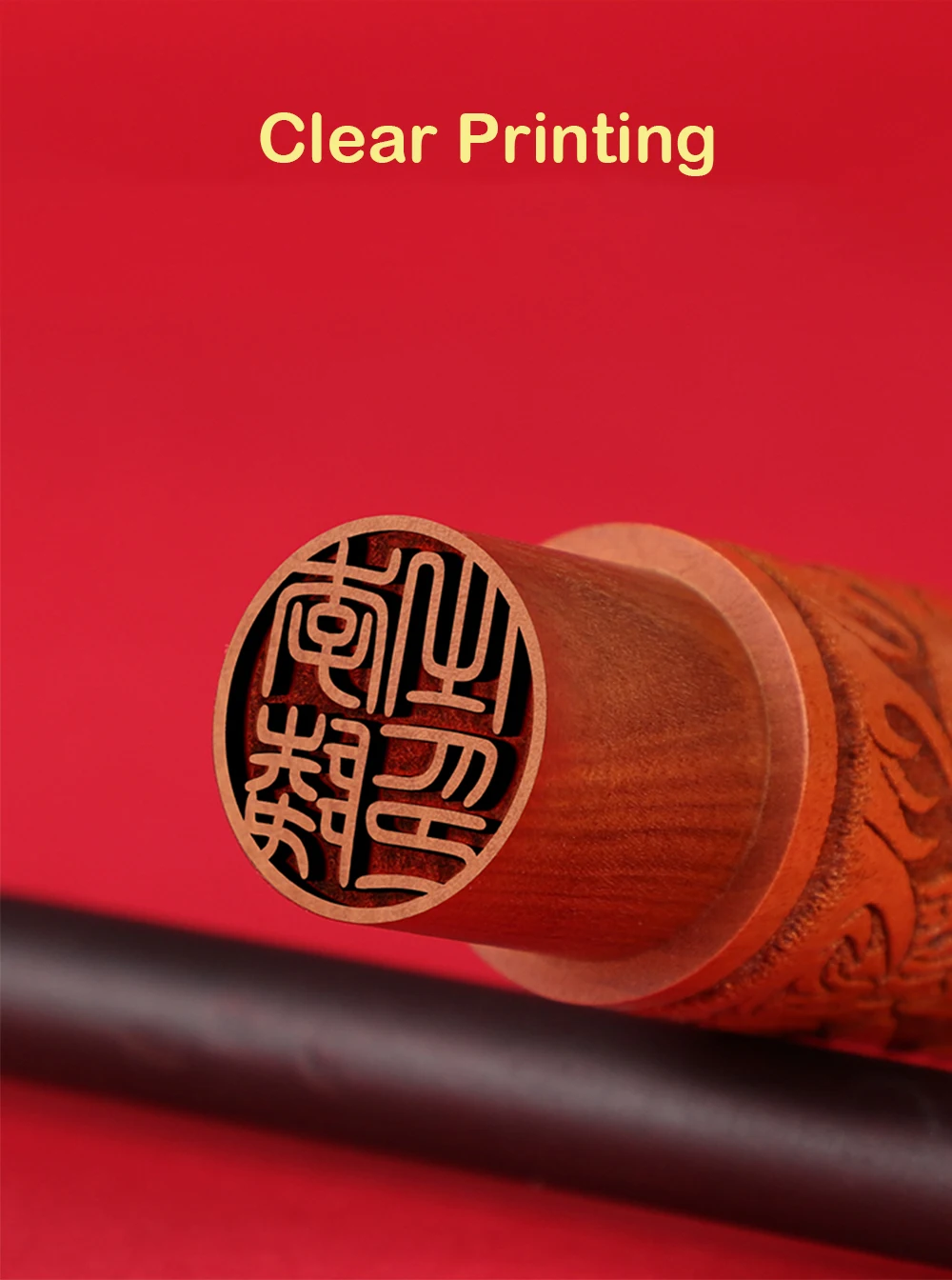 Wood Stamp for Chinese Zodiac Engraved Custom Name Stamp For Children Cloth Bag Calligraphy Stamp Signature Gifts