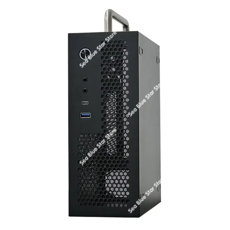 Mini A09typec desktop computer case support itx main board flex small 1u power supply can be immediately lying